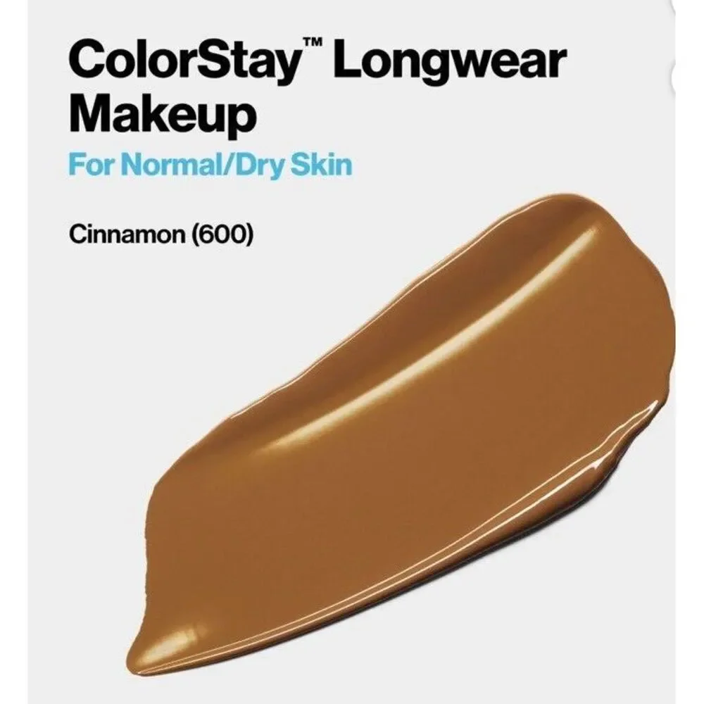Revlon  COLORSTAY MAKEUP  Natural Finish 24 Hr  600 Cinnamon  SPF 20  Normal/Dry